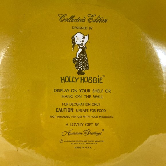 New Vintage Holly Hobbie Collectors Edition Plate Friends Tea time - Picture 6 of 7